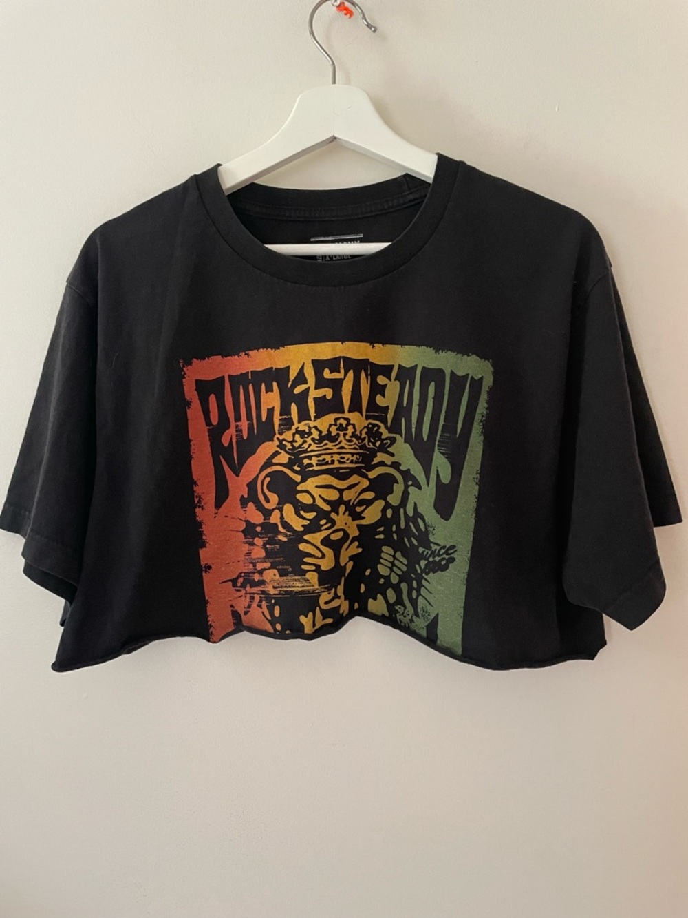 Rock Steady Old Navy Black Crewneck Graphic Tee